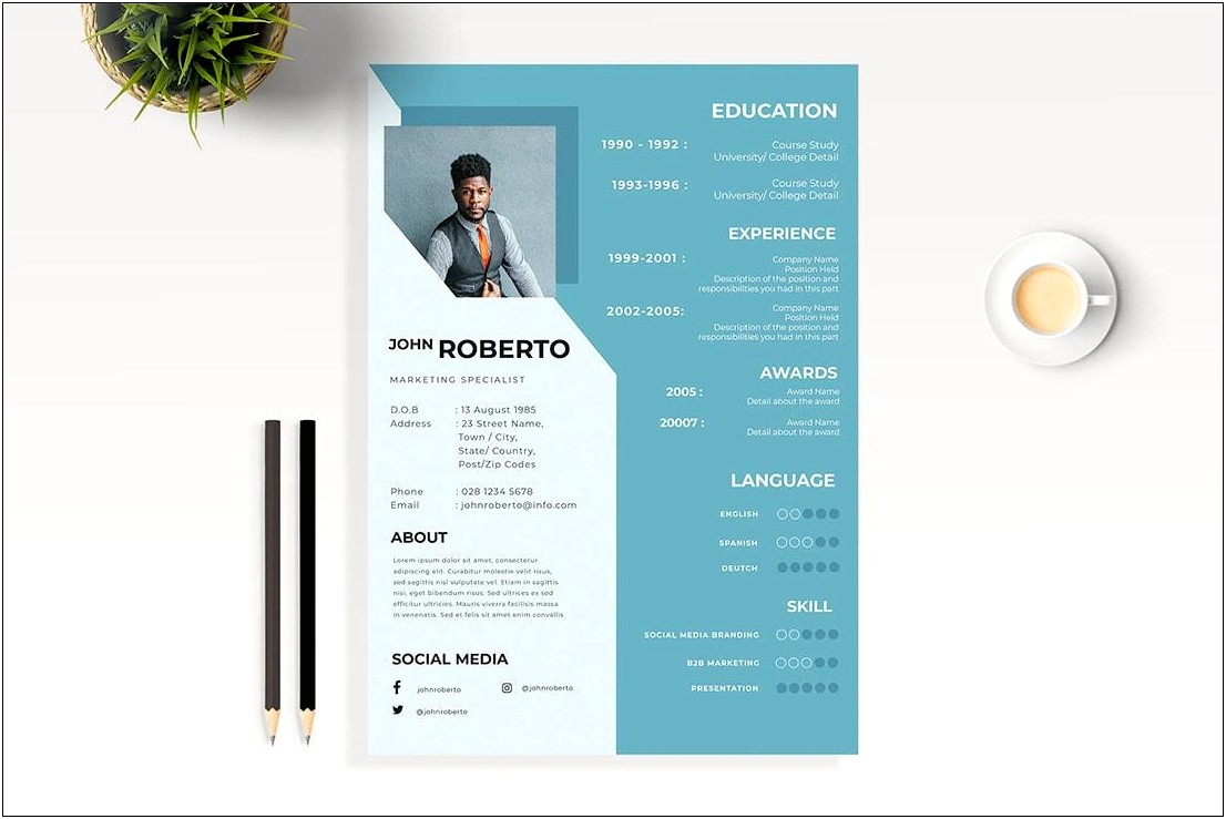 Good Accent Colors For Black Resume