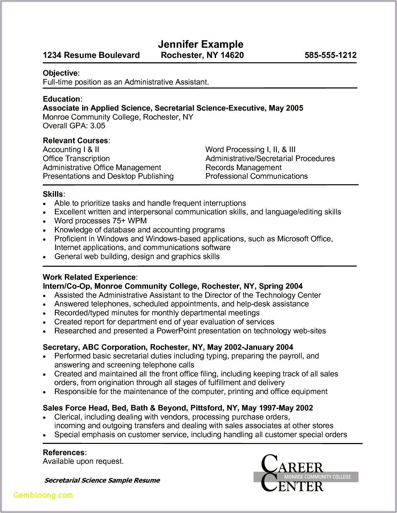 Good Administrative Assistant Objective For Resume