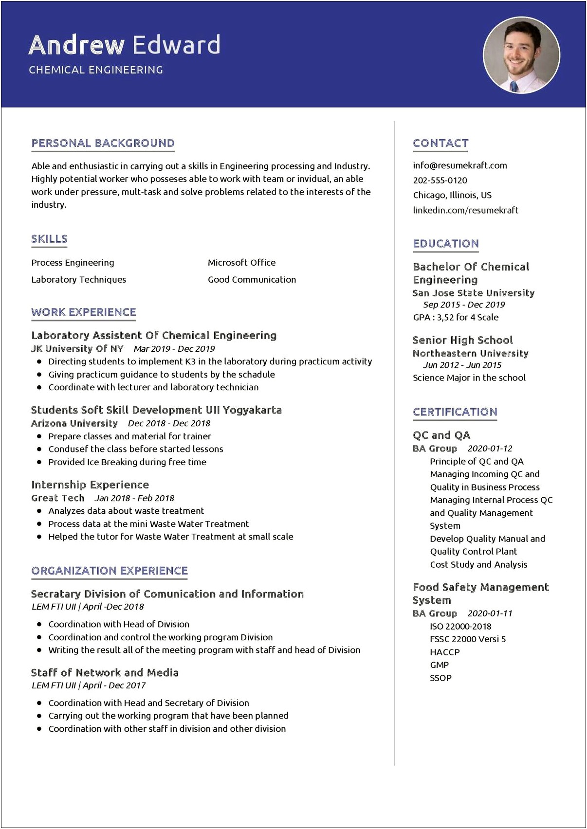 Good Buzz Words For Chemical Engineer Resumes