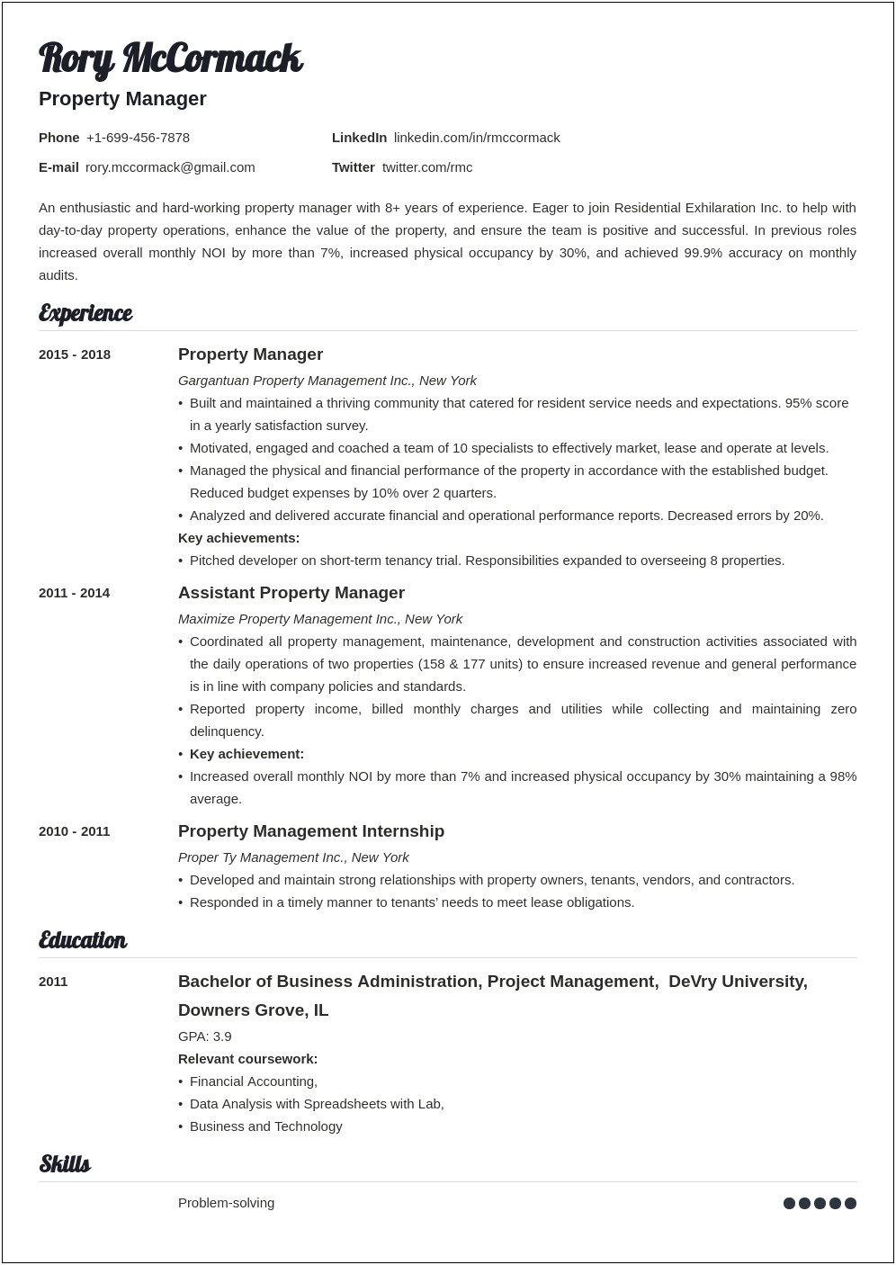 Good Career Goals For Administrative Realty Resume