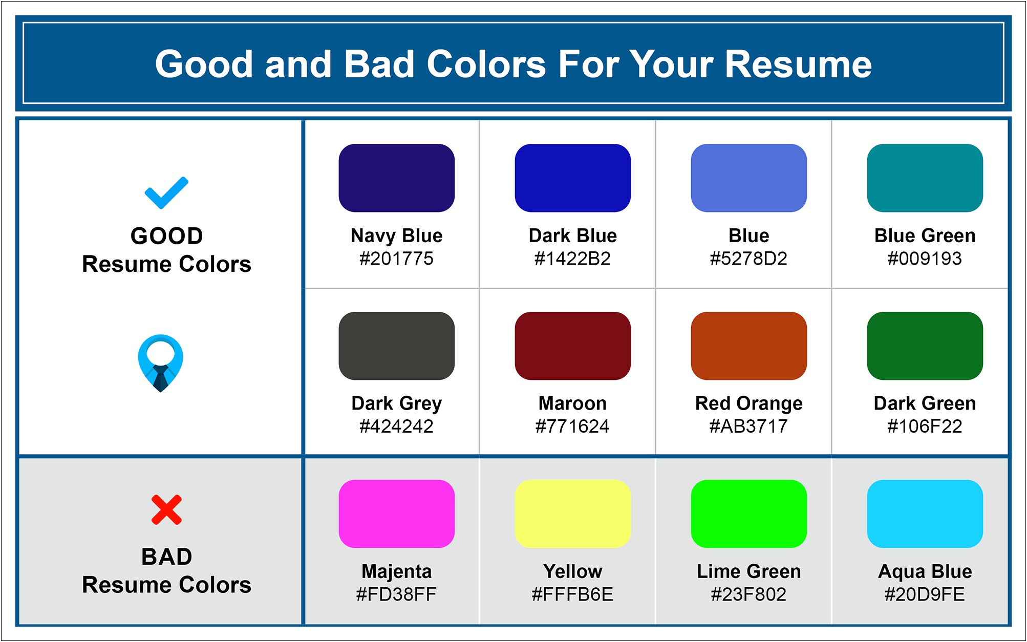Good Colors To Use On Resumes