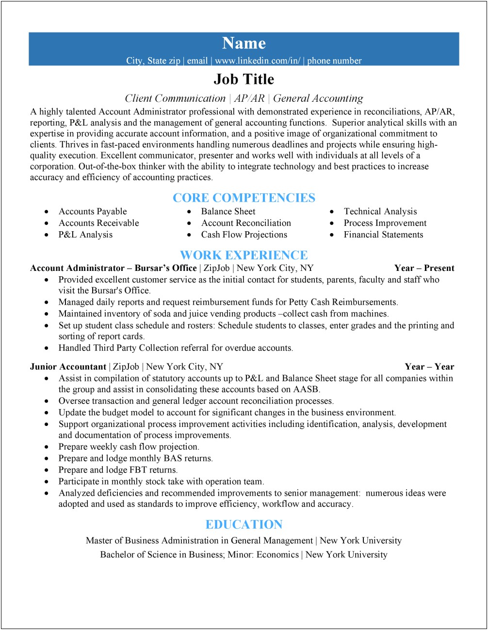 Good Computer Fonts To Ujse For Resume
