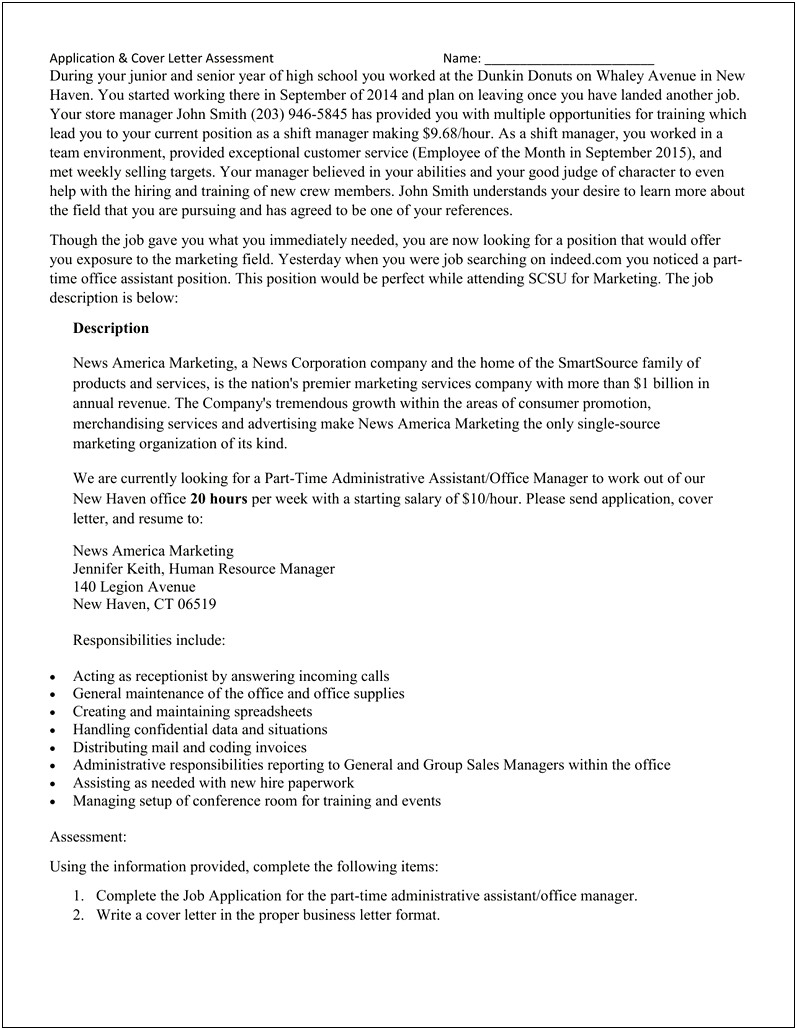 Good Cover Letters For Resumes For Office Assistance