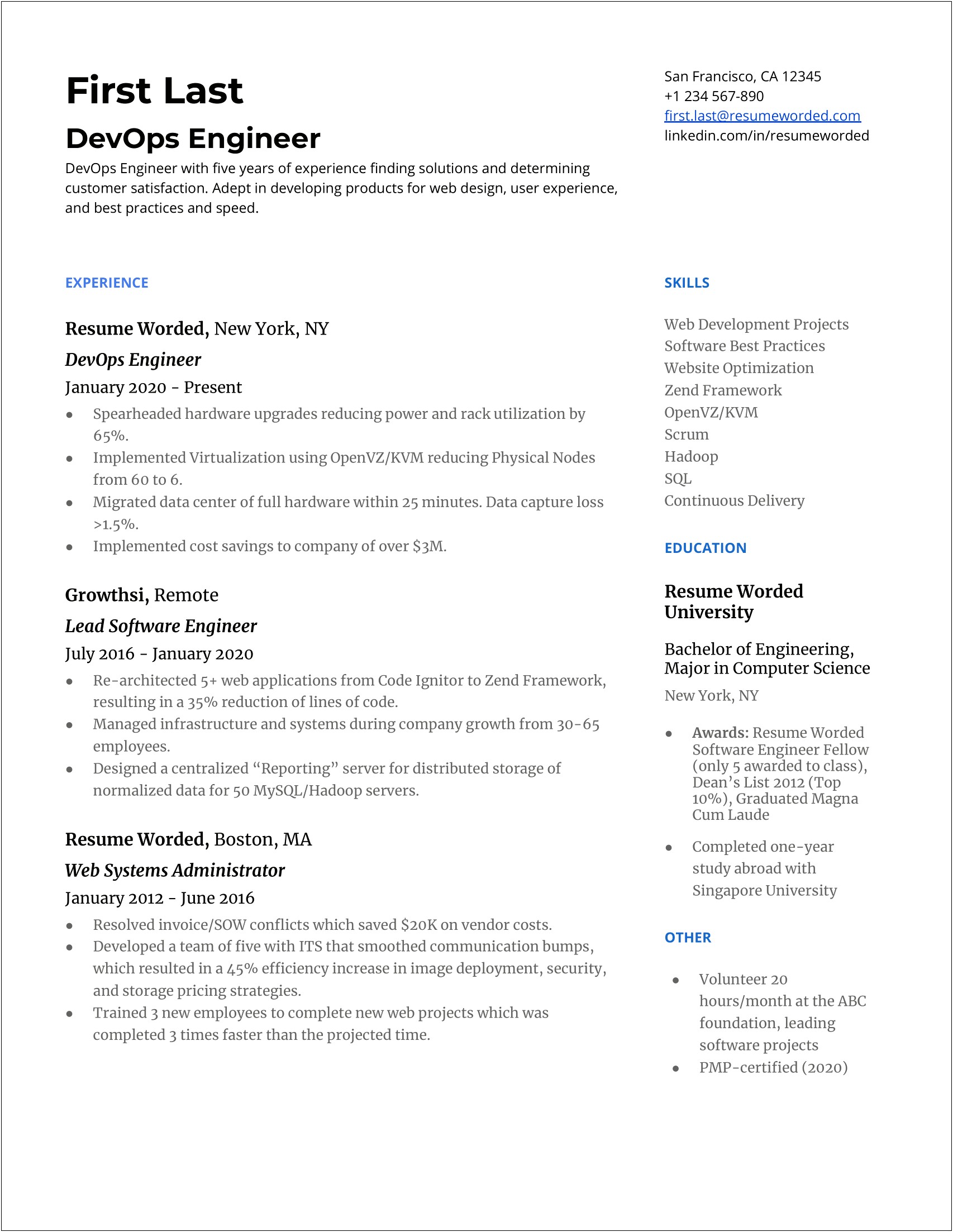 Good Dev Ops Projects For Your Resume