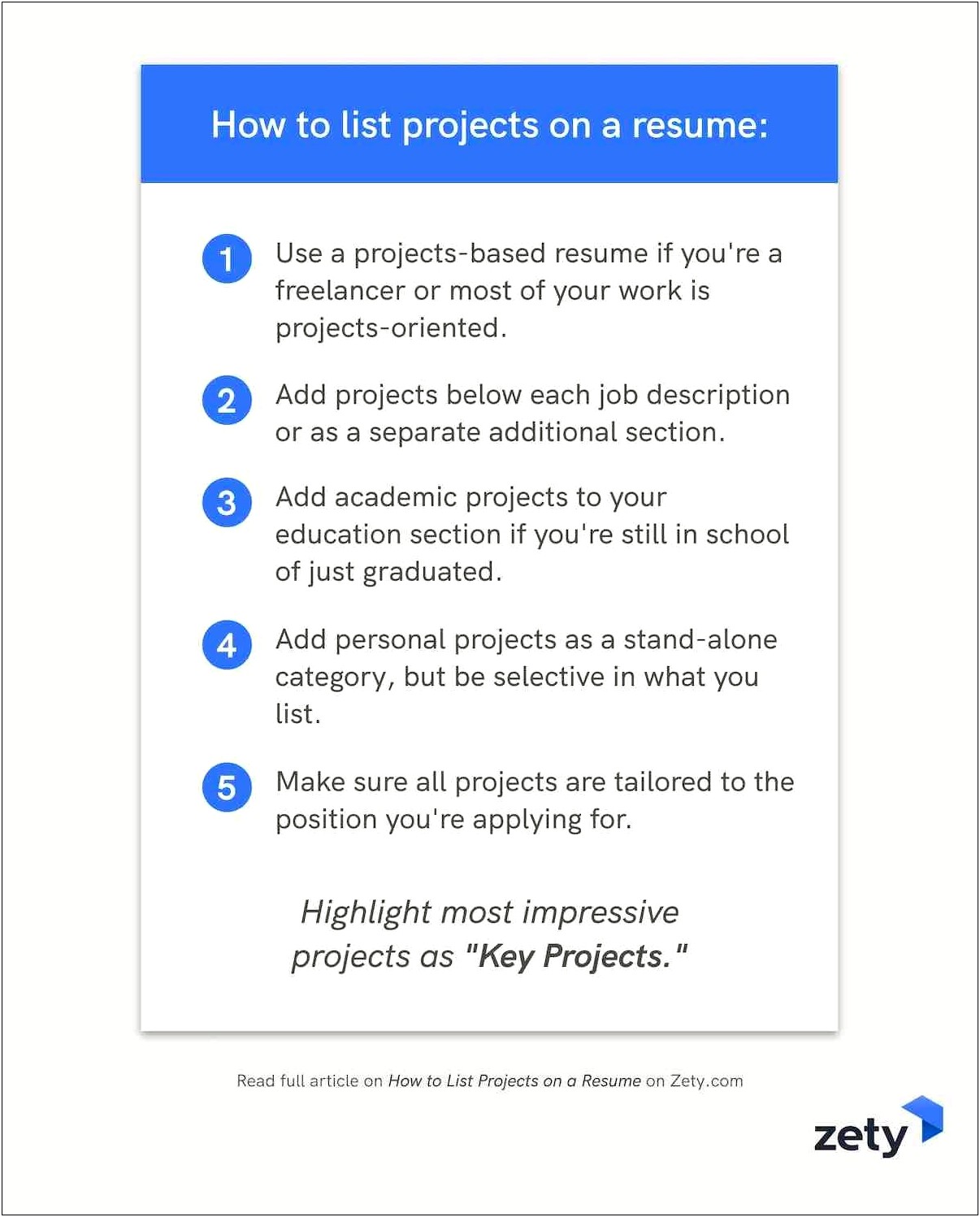 Good Projects To Put On Resume