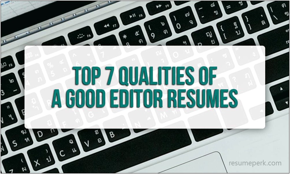 Good Qualities To Have On A Resume
