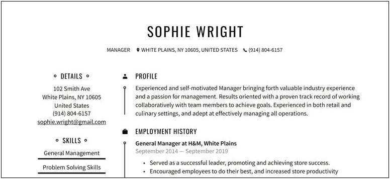 Good Resume Examples For People Without Job Experience