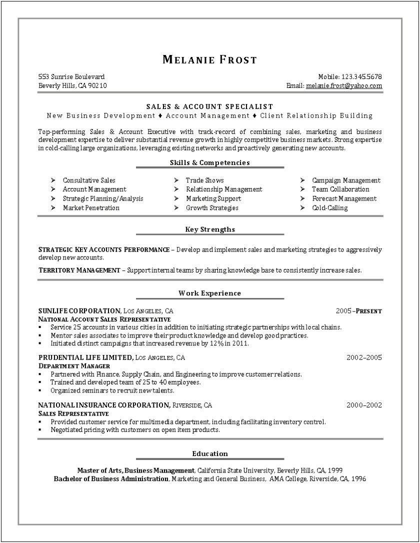 Good Resume For Lowes Sales Associate