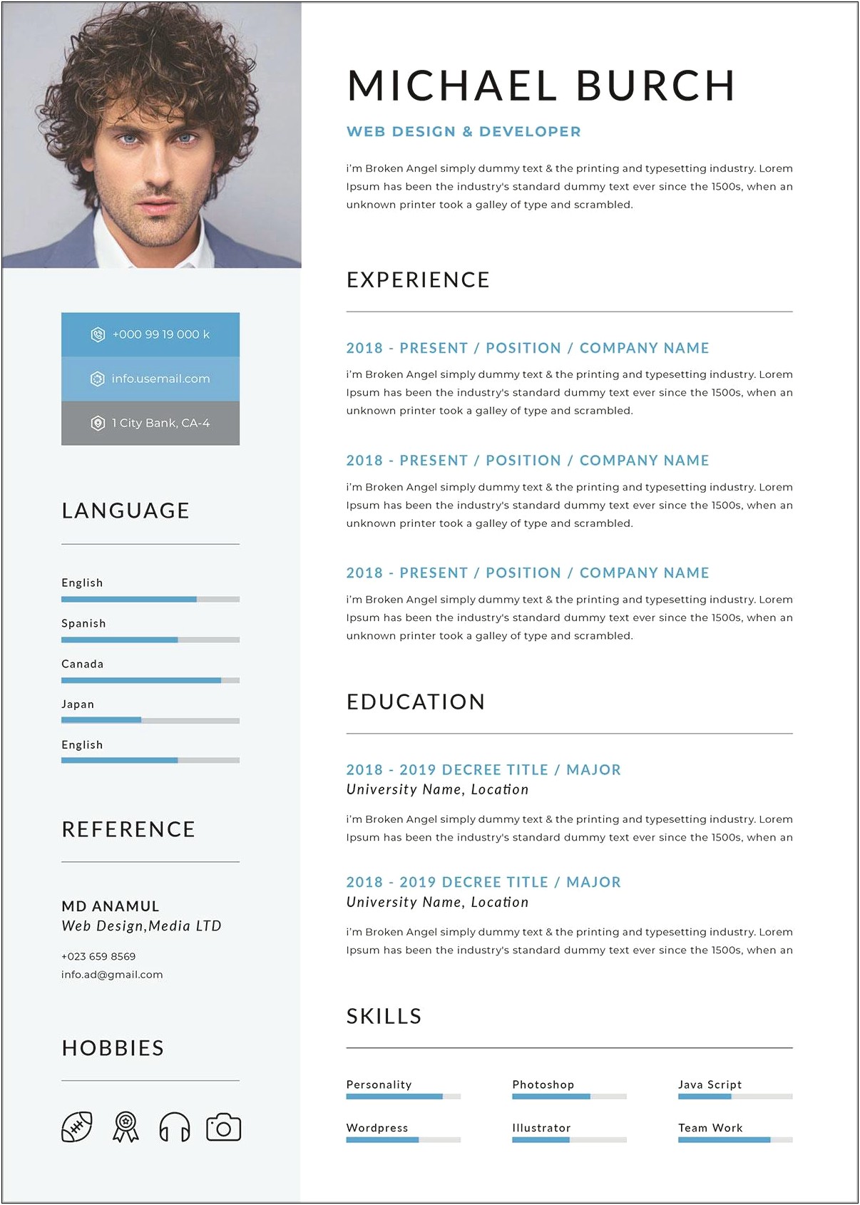 Good Resume Format For It Professionals