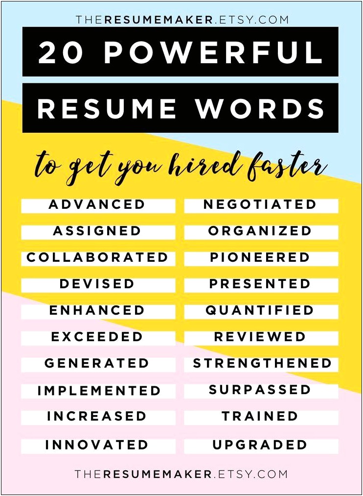 Good Resume Words For Health Care Professional