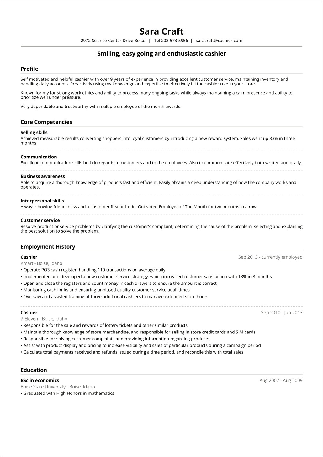 Good Skills And Abilities On A Resume