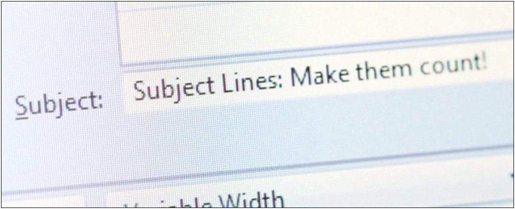 Good Subject Line For Resume Email