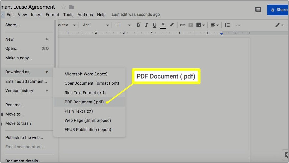 Google Docs Best Format To Download Resume