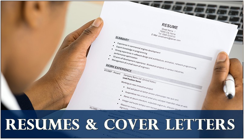 Hard Copy Resume And Cover Letter