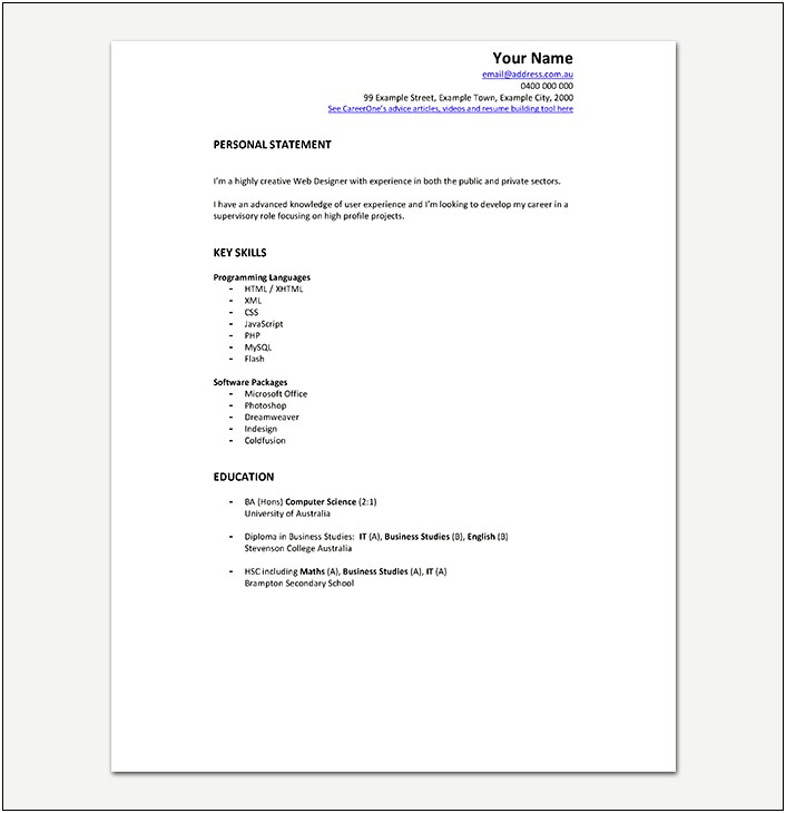 Harris School Of Public Policy Resume Template