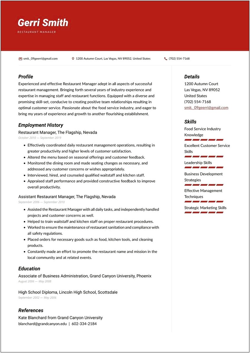 Health And Safety Manager Resume Examples