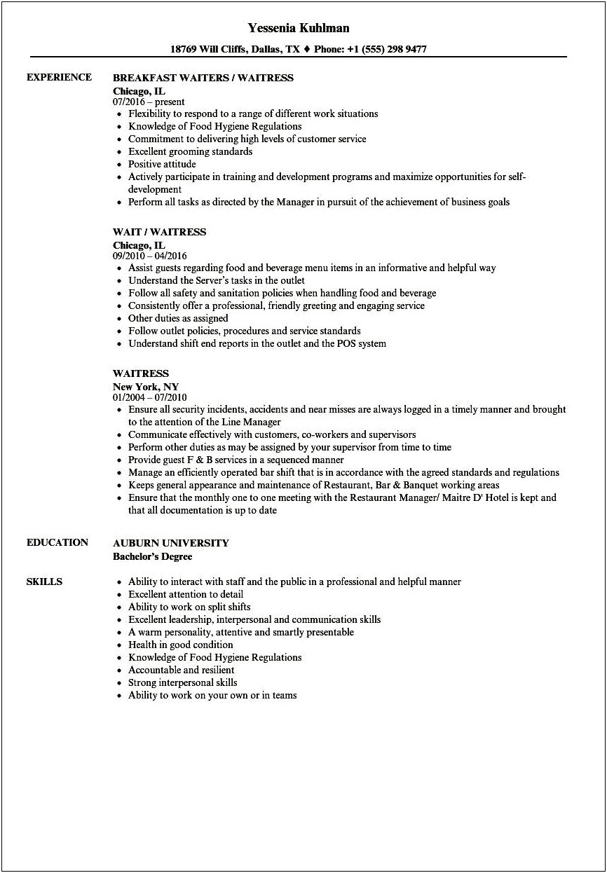 Health And Safety Resume Job Description