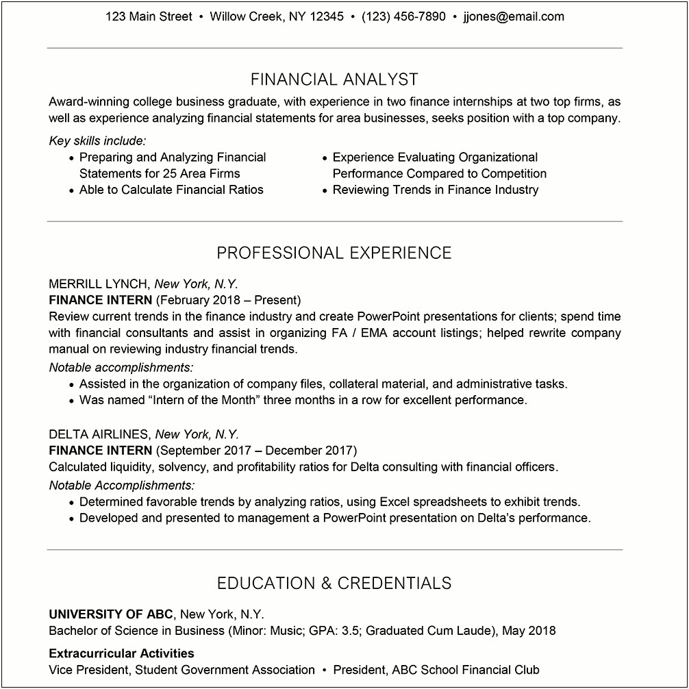 Healthcare Resume Objective Examples As An Analyst