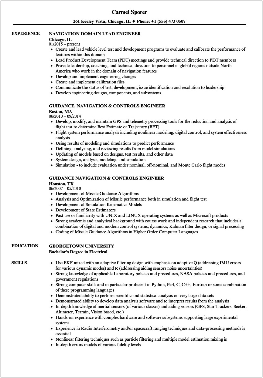 Held Secret Clearance On Resume Example