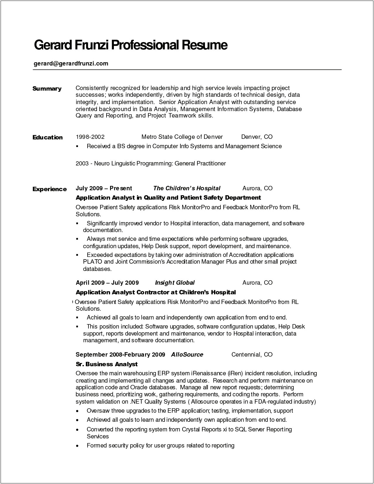 Help Desk Skills Qualifications Resume Summary Statement Examples