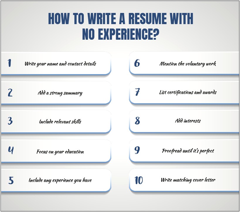 Help To Write A Good Resume