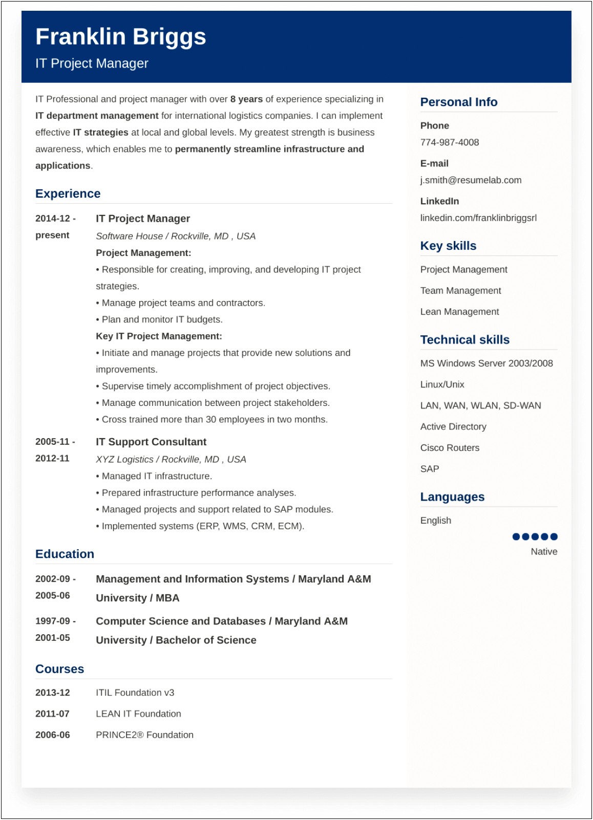 Ideal Resume For Public Health Jobs