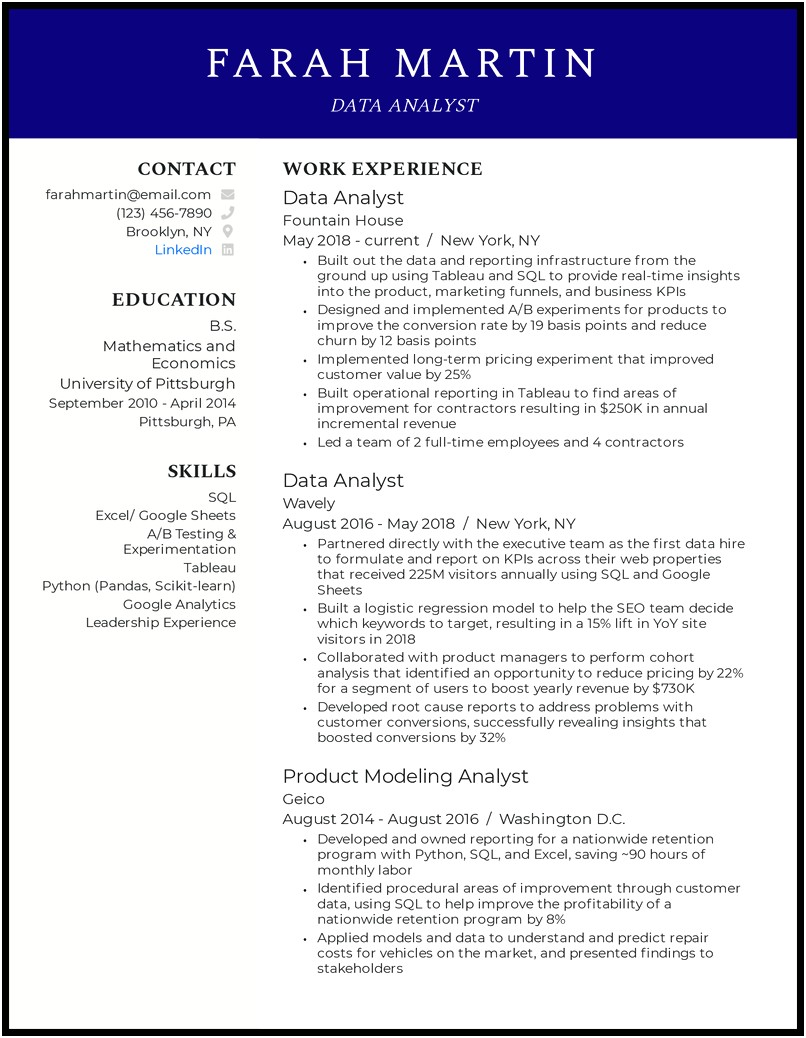 Indeed Sample Resume For Cost Accountant