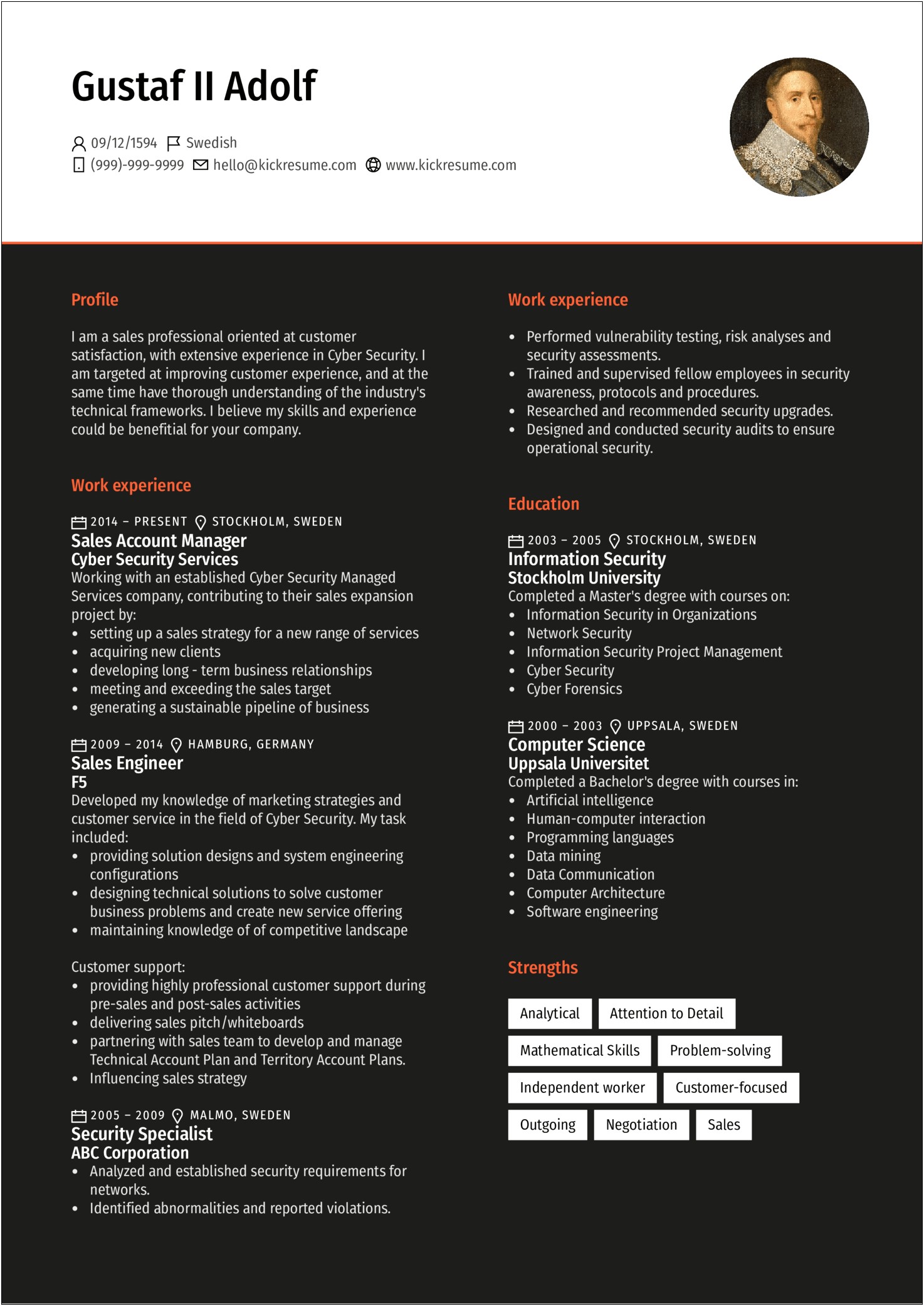 Information Security Project Manager Sample Resume