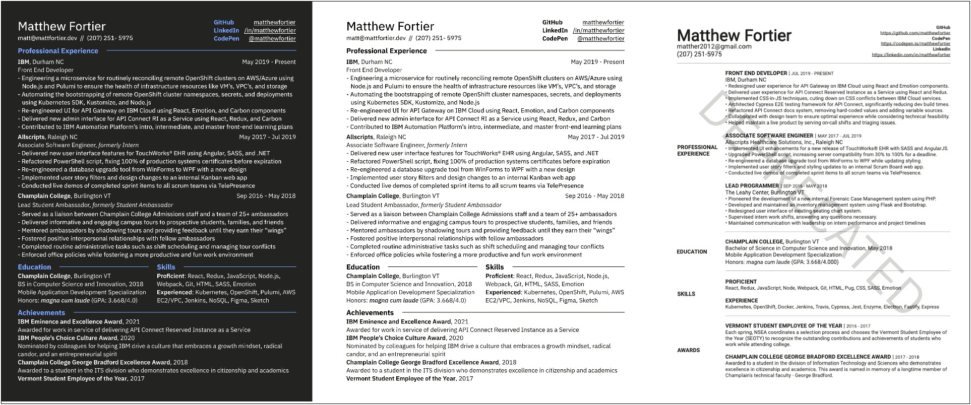 Information Technology Resume Examples With Excellence