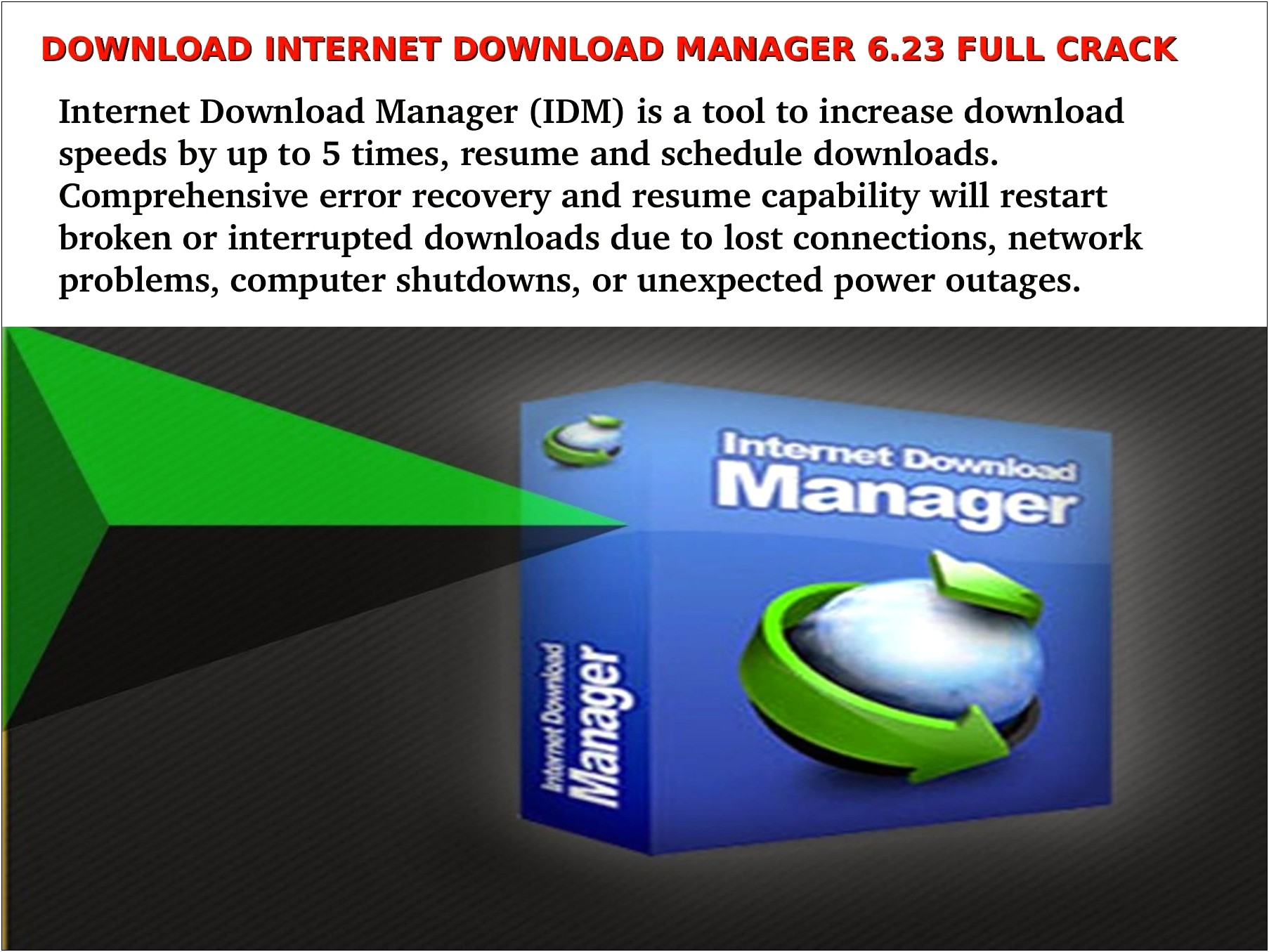 Internet Download Manager Resume Broken Downloads