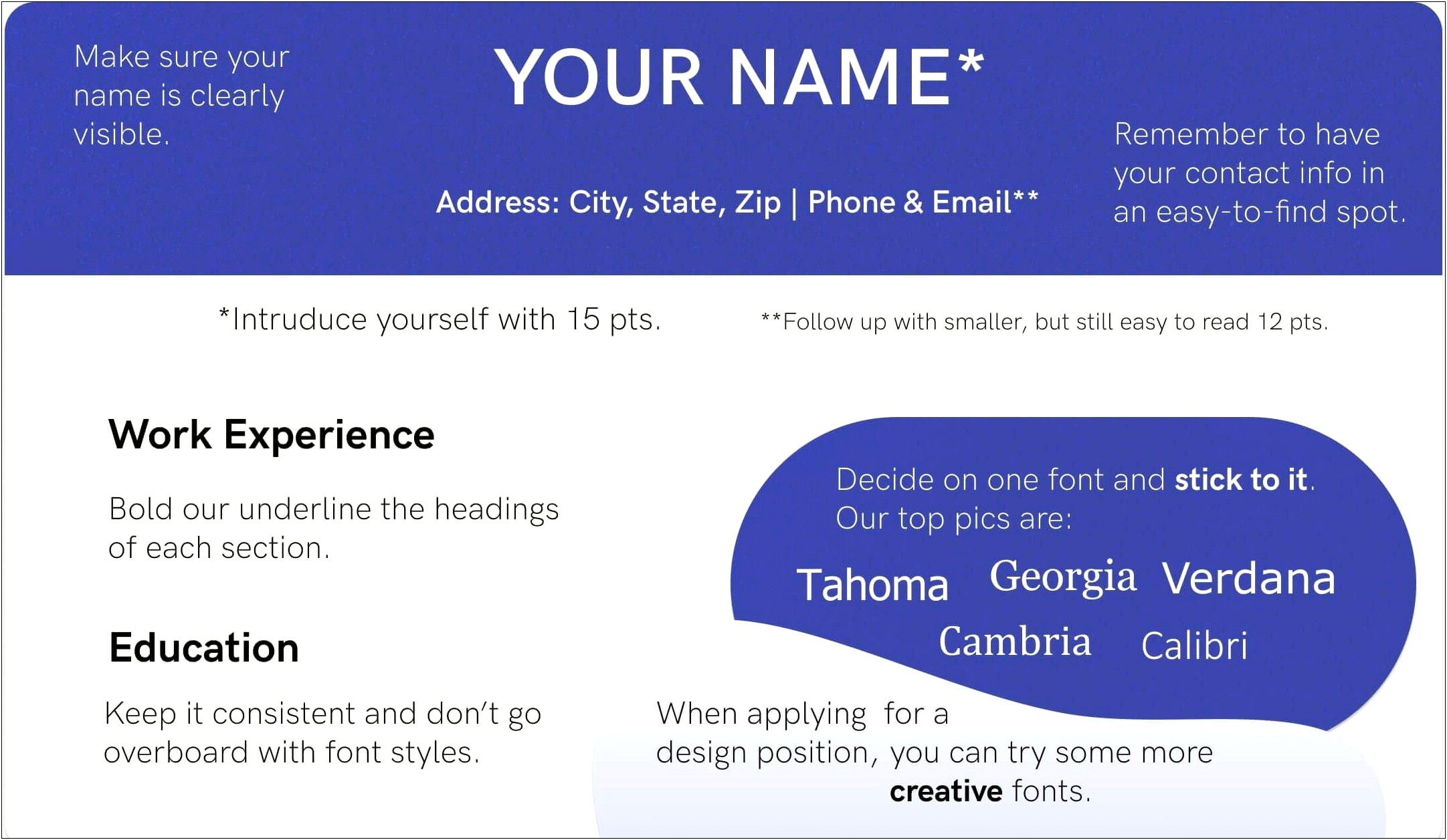 Is Cambria A Good Font For Resumes