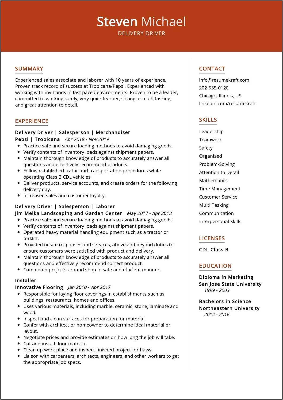 Is New Courier Good For A Resume