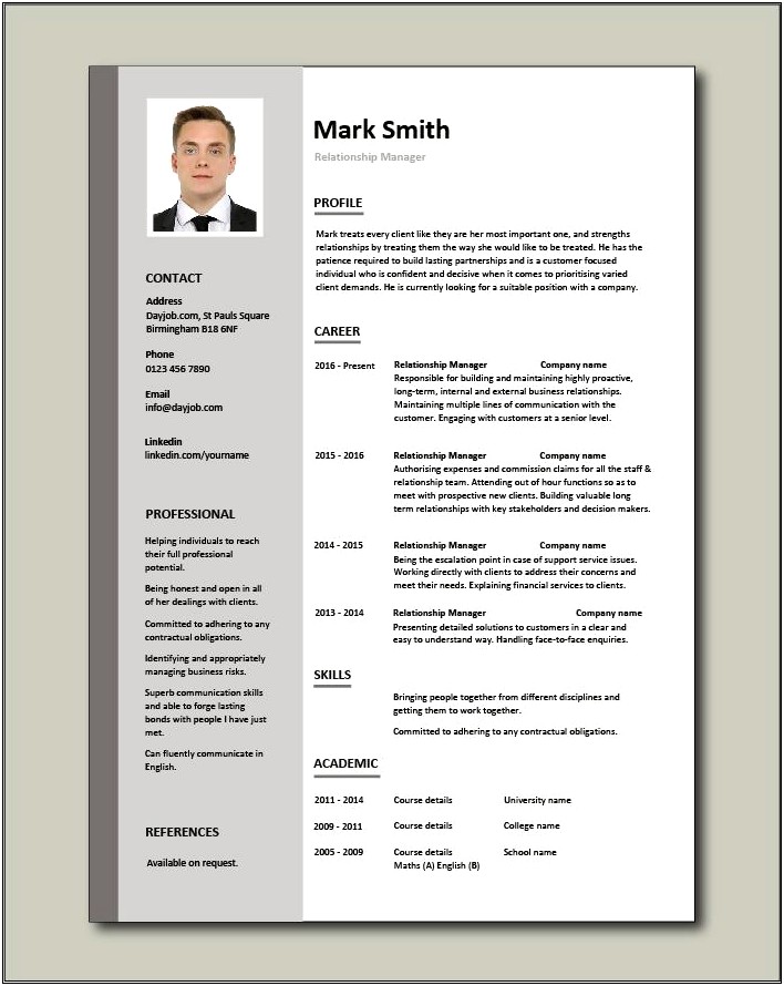It Business Relationship Manager Resume Examples