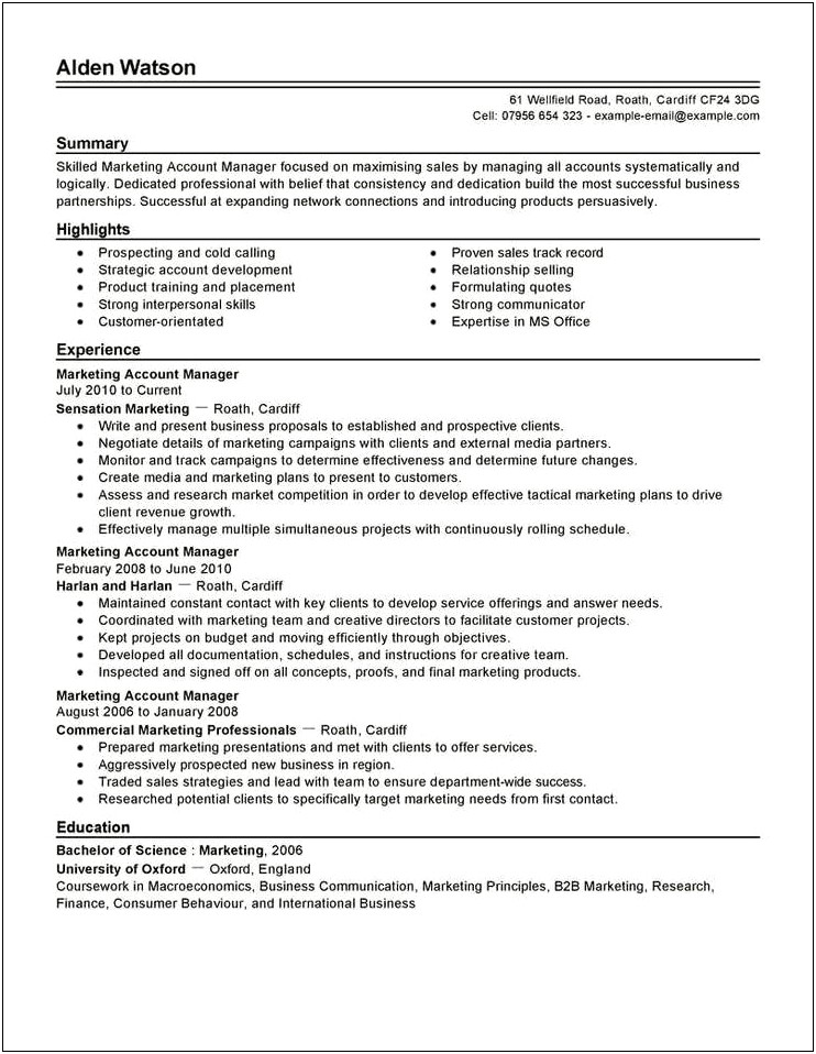 It Manager Job Description For Resume
