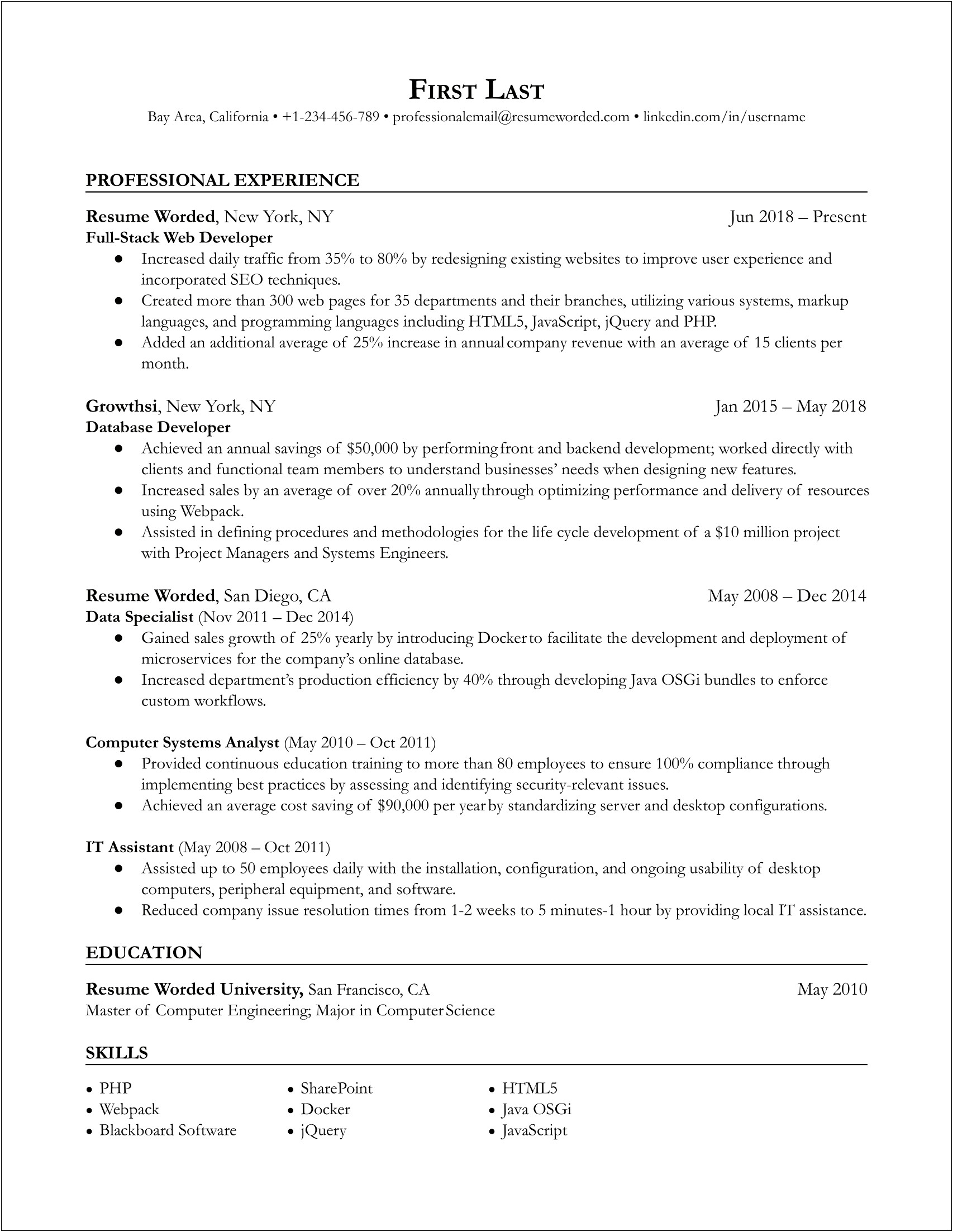 Java Developer With Ftp Experience Resume