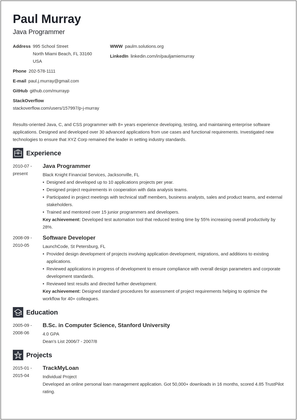 Java Projects To Work On For Resume