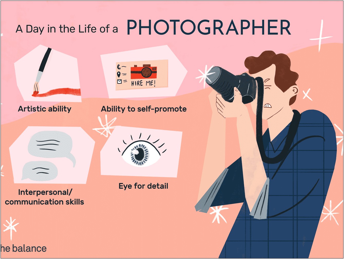 Job Description For Photographer On Resume