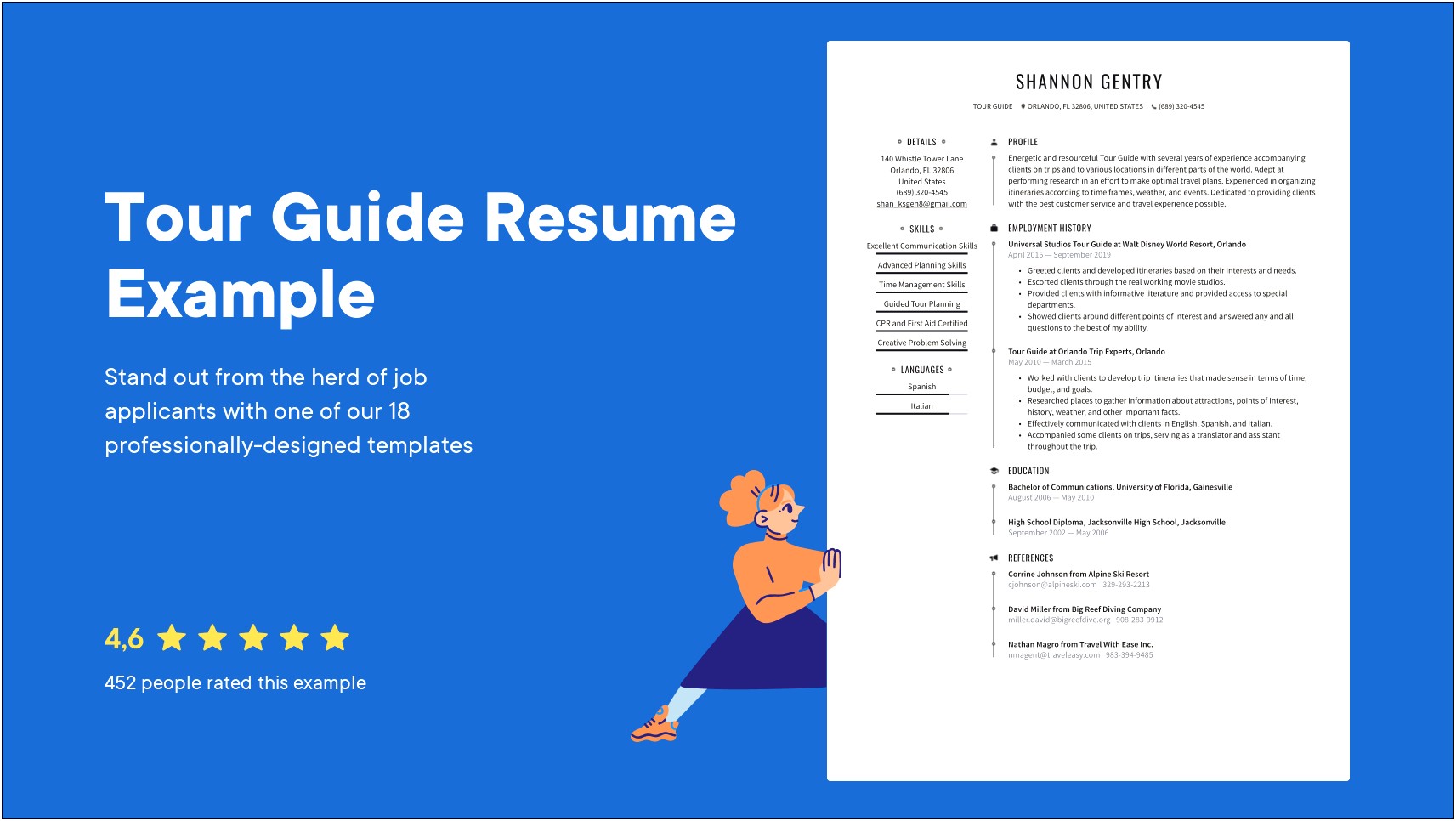 Job Descriptions On Resume For Tour Guide