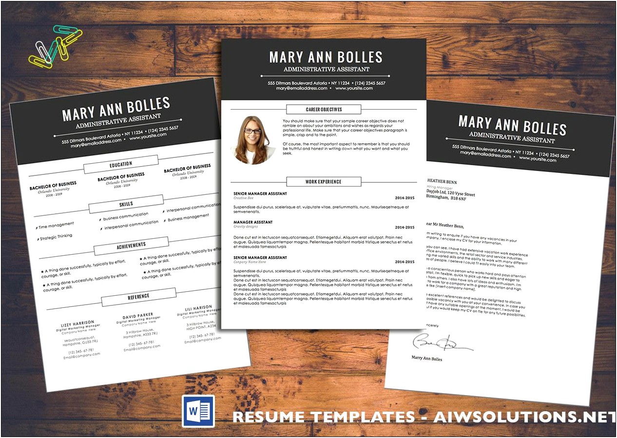 Job Resume Templates Microsoft Word 2007