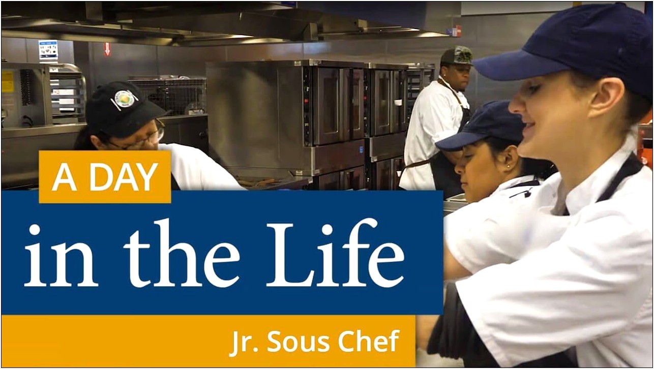 Junior Sous Chef Job Description In Resume