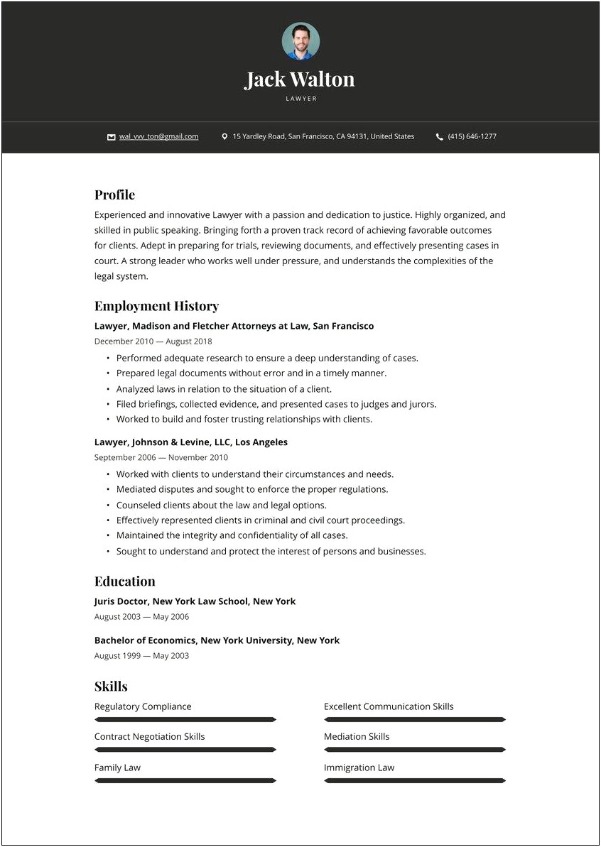 Law Crossing No Experience Paralegal Resume