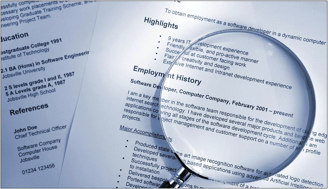 Leave Job Off Resume Background Check