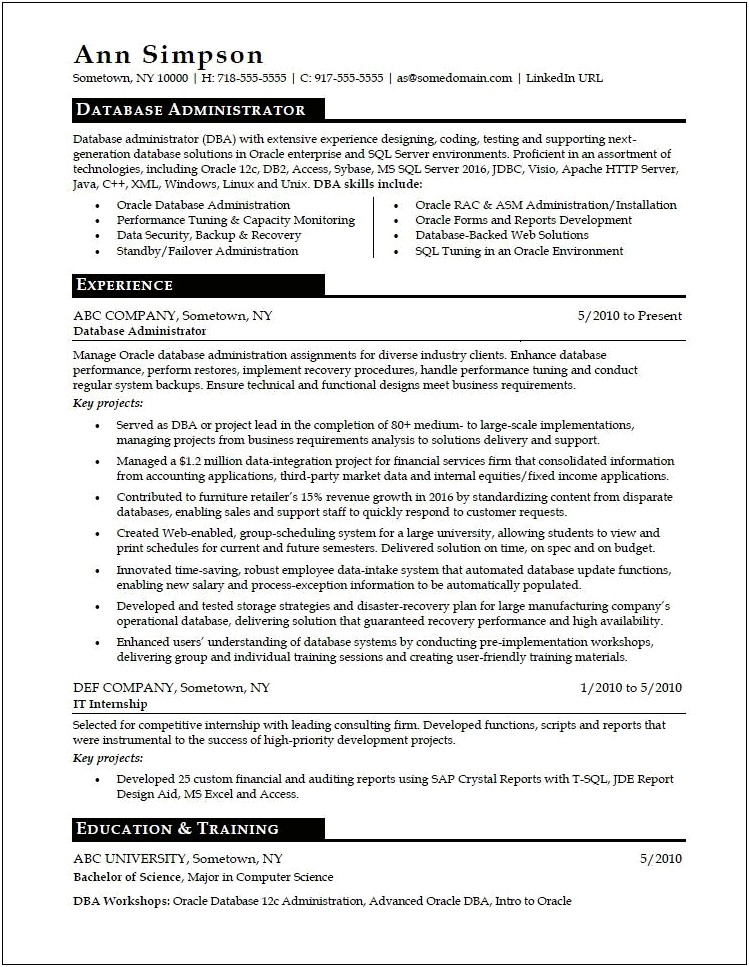 Linux System Administrator Resume 5 Years Experience