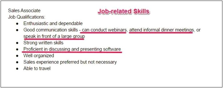 List Of Relevent Skills For A Resume