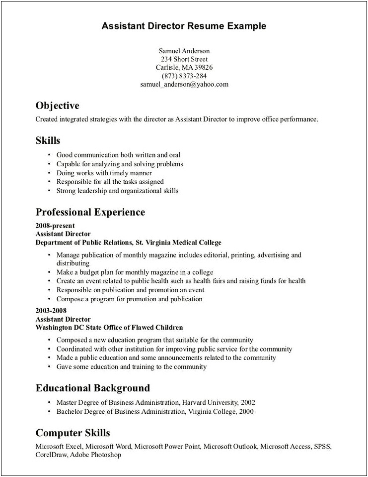 List Skills And Qualifications For Resume