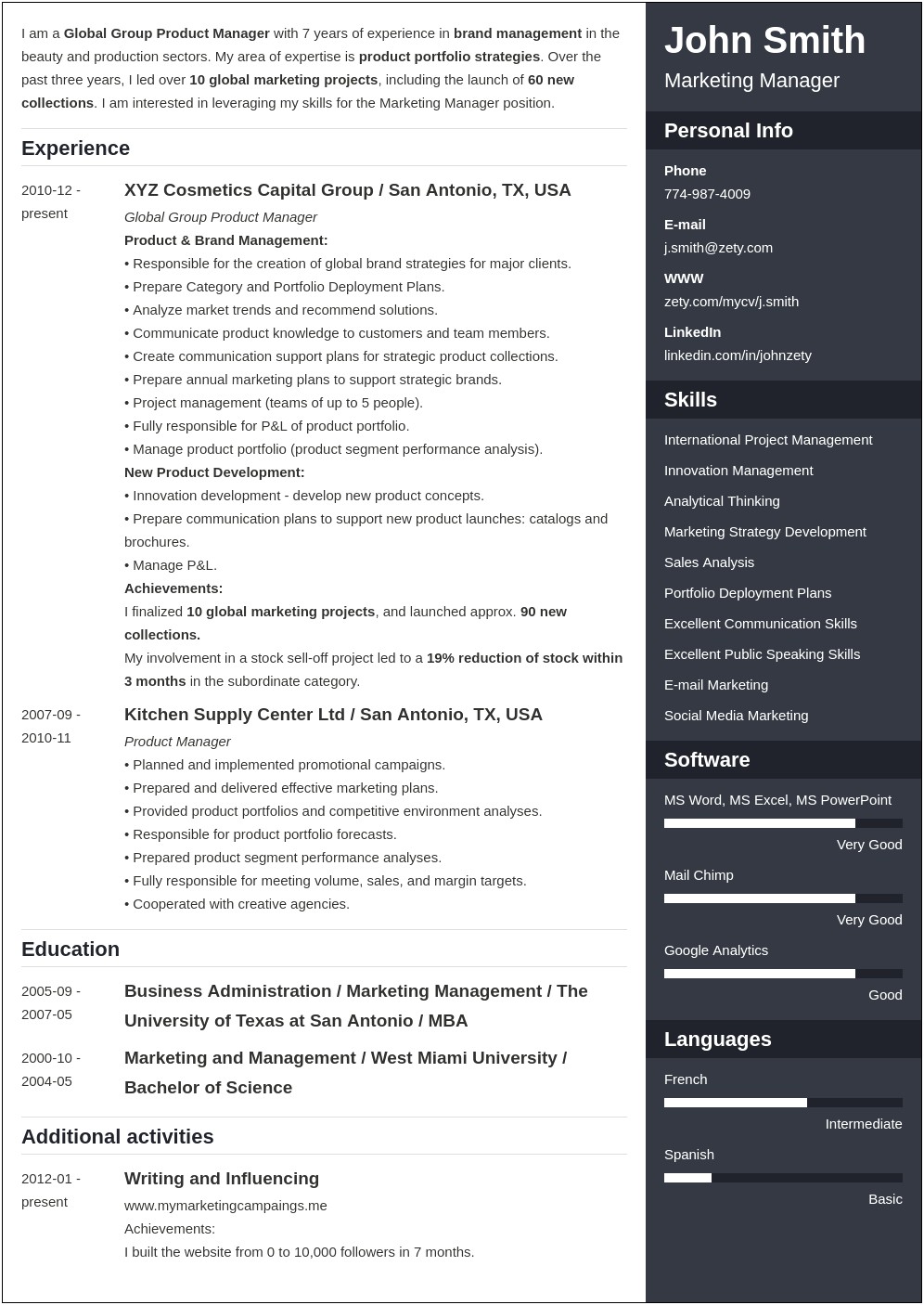 Listing Education Experience And Skills On Your Resume
