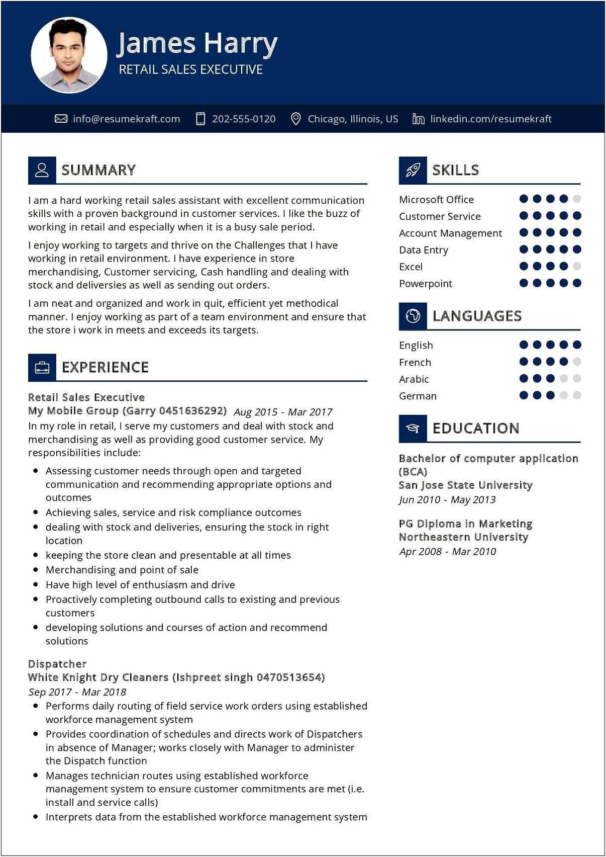 Long Absence From Work Force Resume