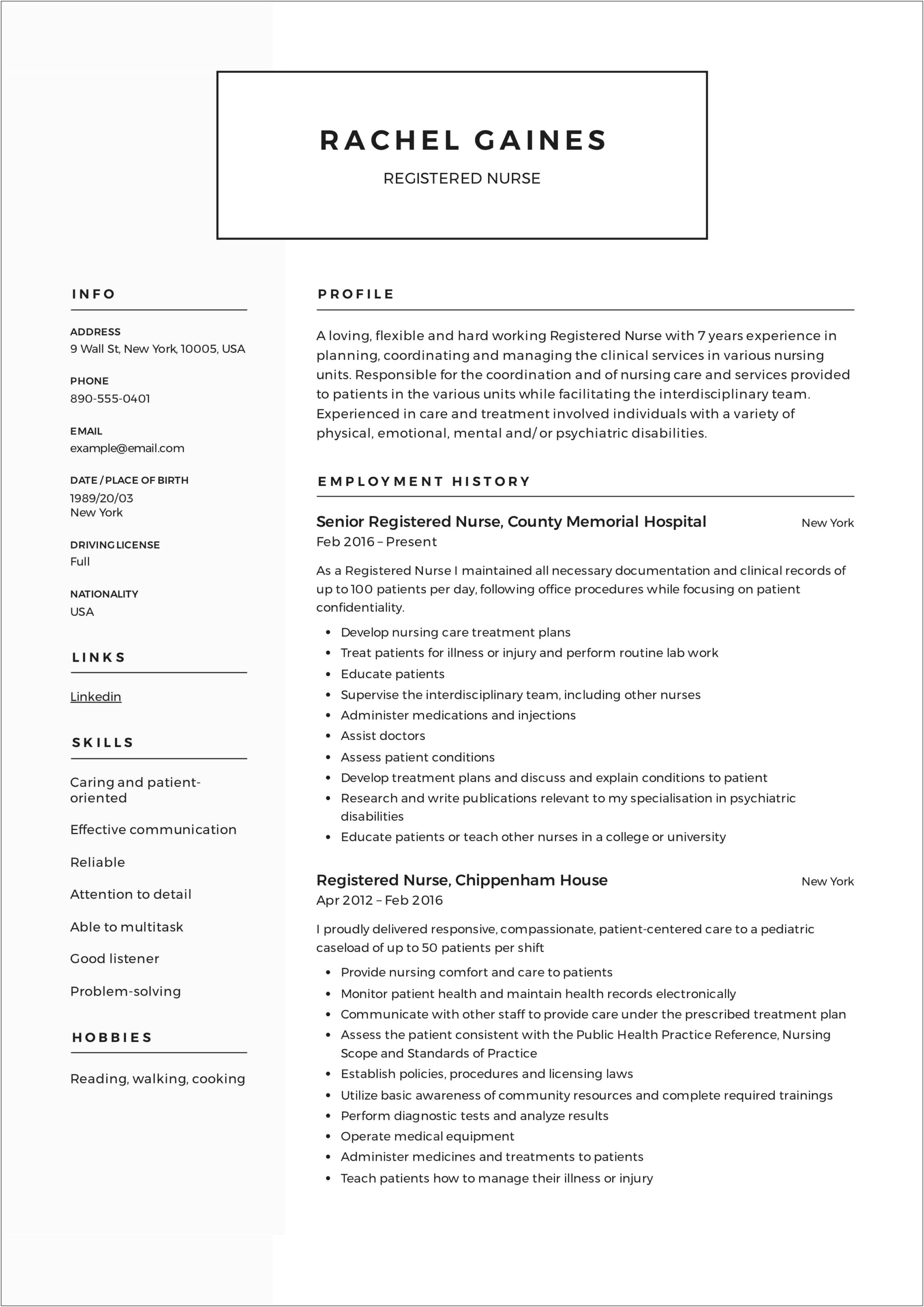Long Term Care Coding Resume Examples