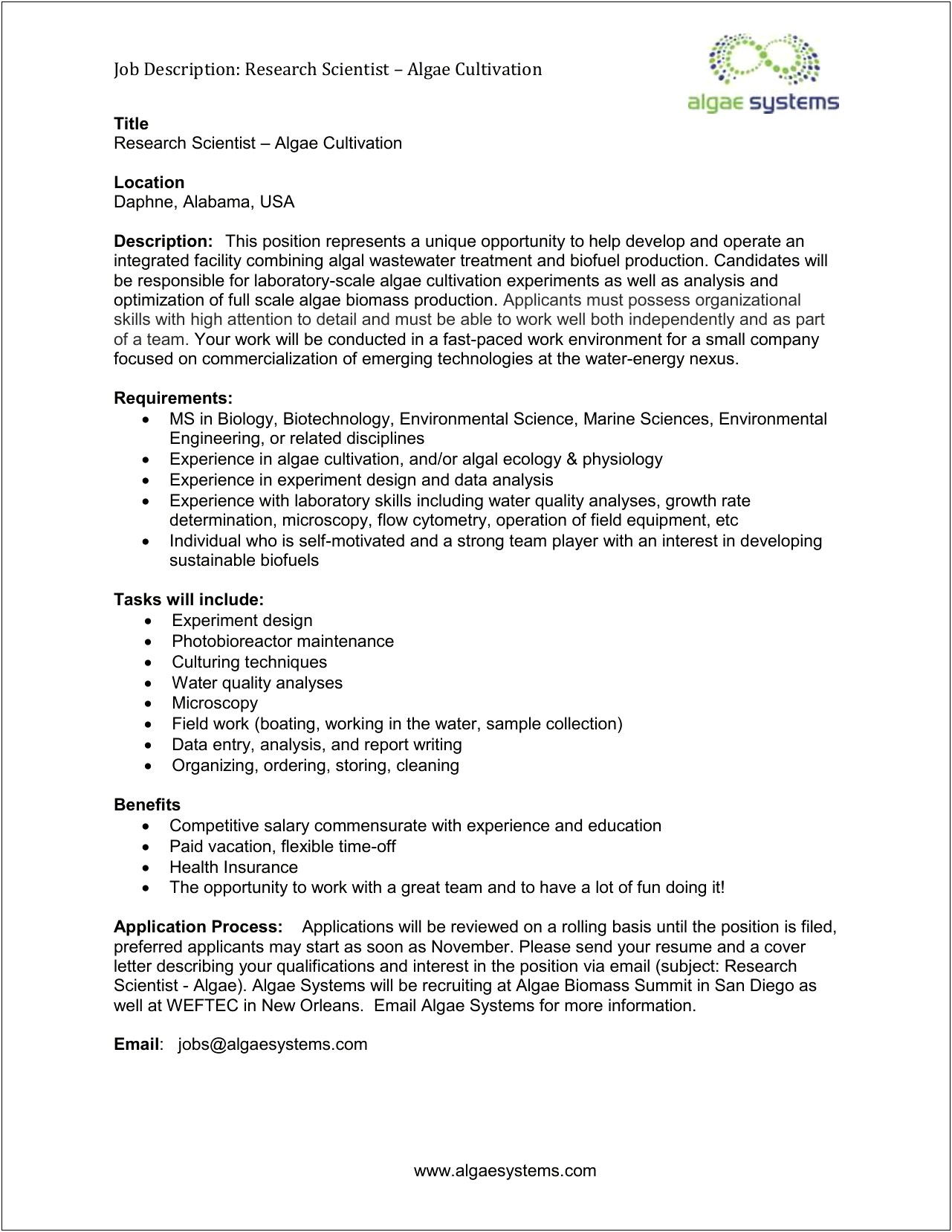 Maintenance Worker At Wastewater Plant Resume Job Descriptions