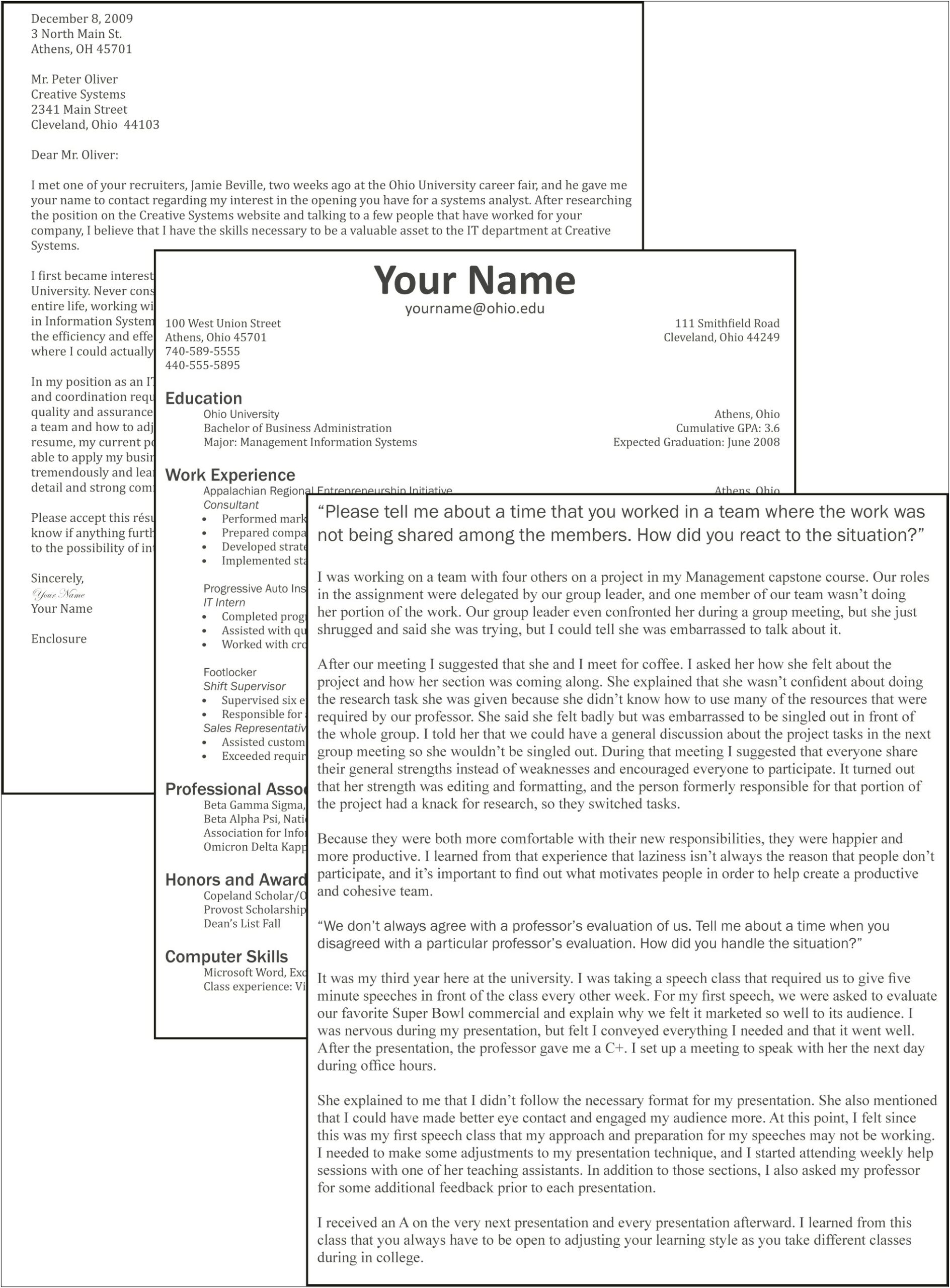 Make A Resume And Cover Letter